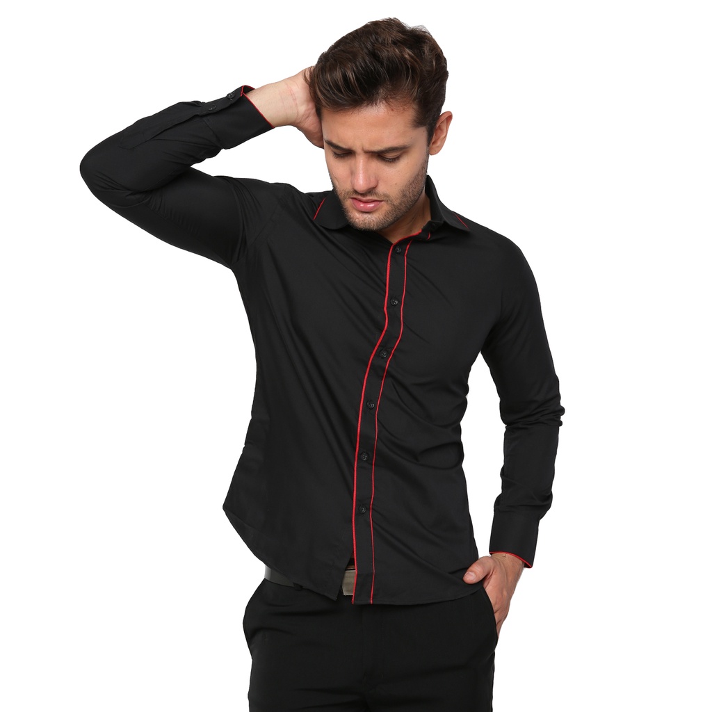 Kemeja Keren Polos Pria Kerja - LNG 1762