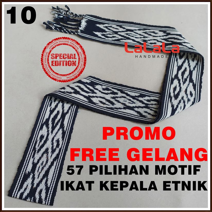 Ikat Kepala Tenun Etnik Motif Dayak Kalimantan Toraja Bali Lombok Kain PROMO TERMURAH