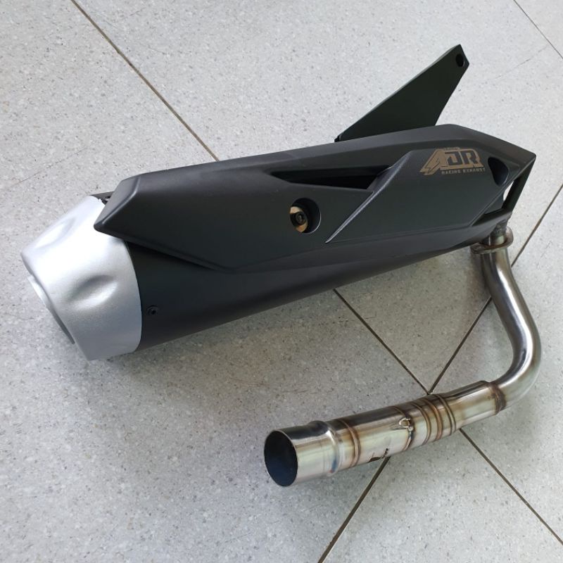 KNALPOT FULSET TYPE M2 BLACK SERIEA ADR RACING SCOOPY BEAT
