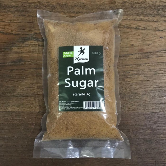 

Gula Palem - Gula Aren / Palm Sugar Ricoman Kemasan 400gr !!!