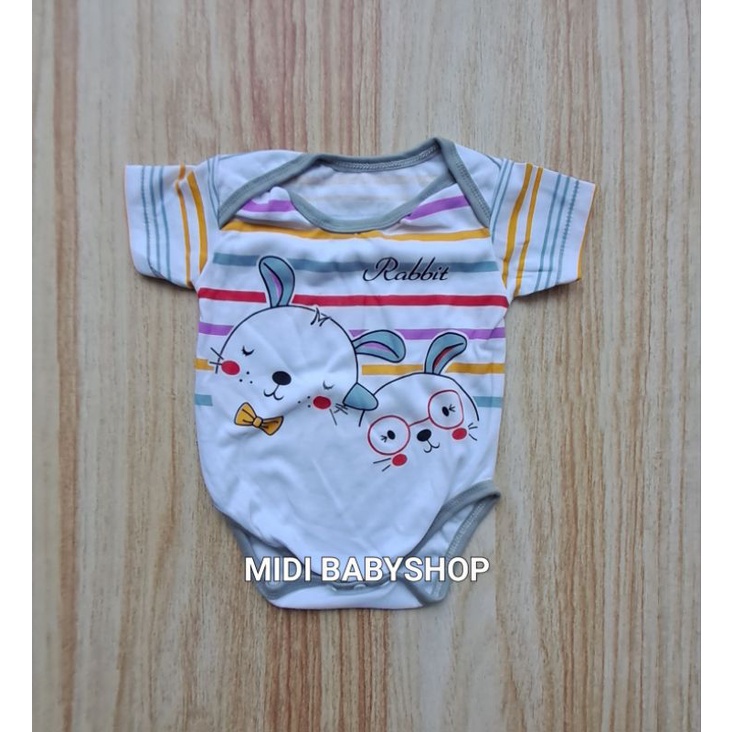 Jumper bayi pendek motif animal lucu SNI