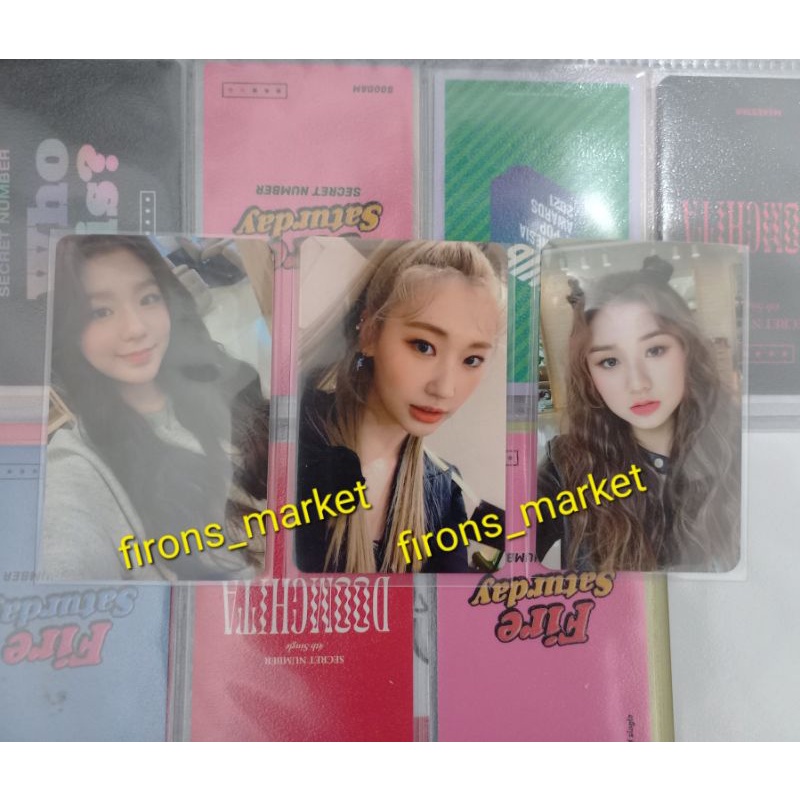 photocard secret number who dis soodam jinny denise pc album