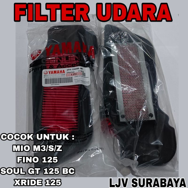 FILTER SARINGAN UDARA YAMAHA MIO M3 S Z FINO125 SOUL GT125 BLUECORE XRIDE125 - 2PH