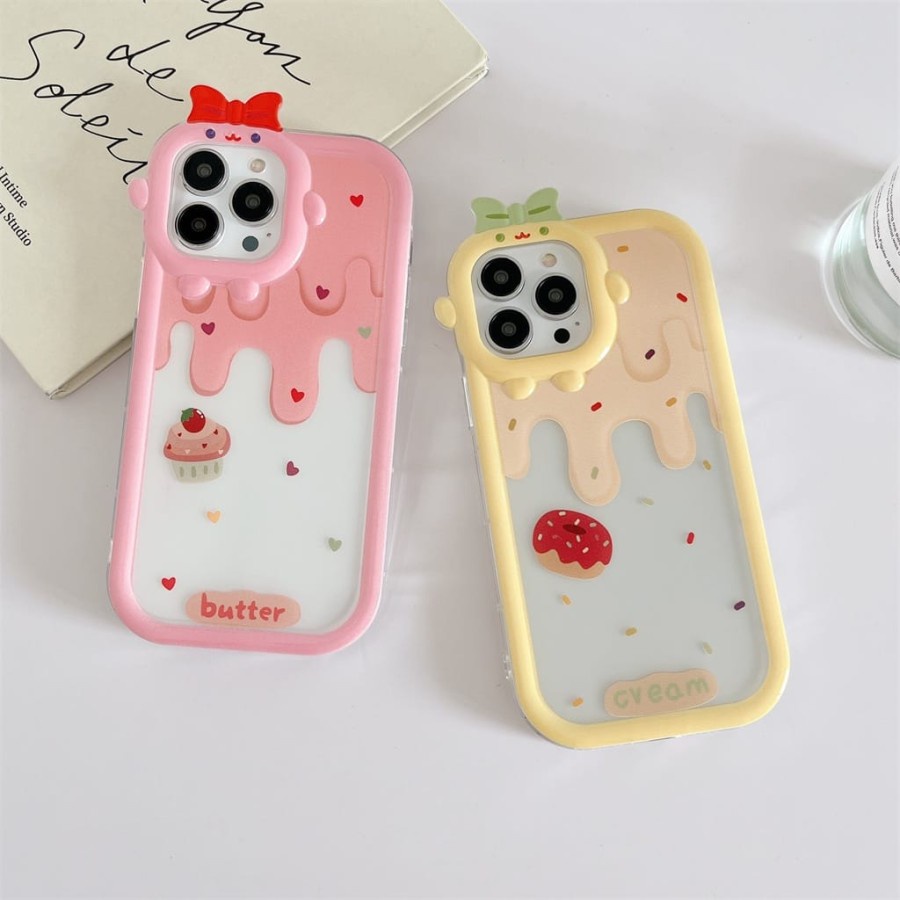 Ice Cream case redmi 9a 9c Vivo y02 4g t1 y75 5g y15s y15a y01 y16 y17 y12 y15 y20 y20s y12s y21 2021 y21s y33s y50 y30 y35 y22 2022 y91 y93 y95 y91c