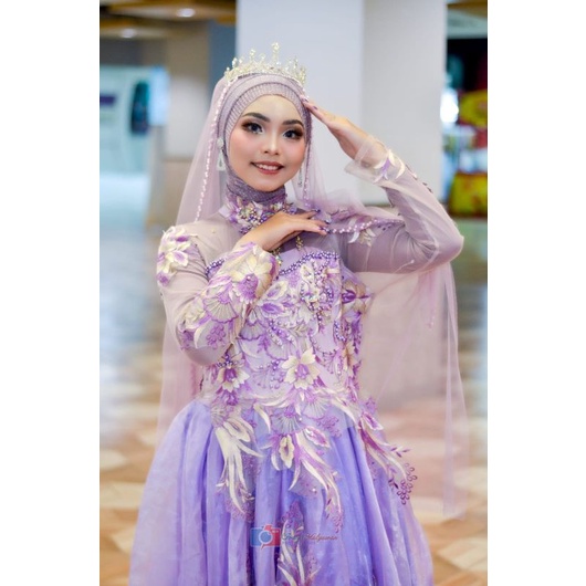 gaun Pengantin Lilac Preloved