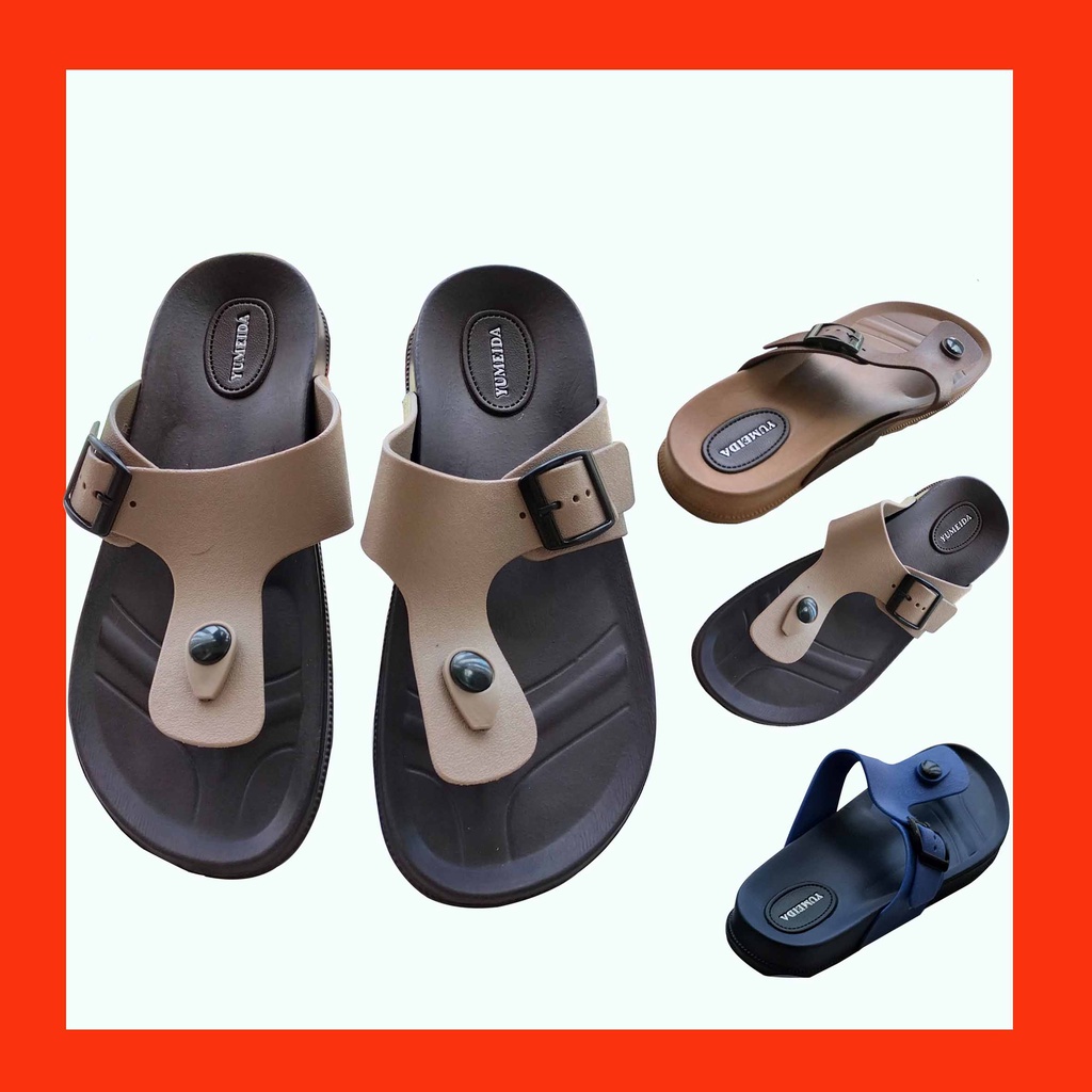 Sandal Jepit Slop Pria Dewasa Bahan Karet Anti Slip