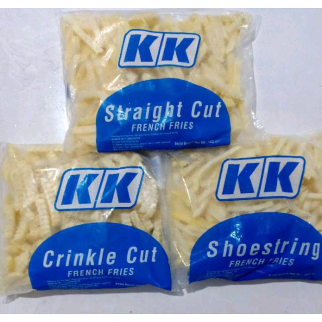 

KK Kentang Goreng 1kg Shoestring/Crinkle Cut/Straight Cut