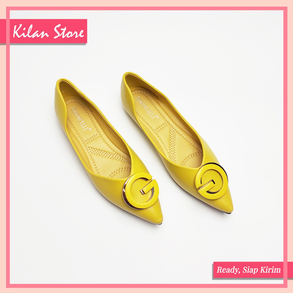 Flatshoes Wanita Humaira 2112601 - Sepatu Flat Wanita Sepatu Teplek Wanita Nyaman Digunakan