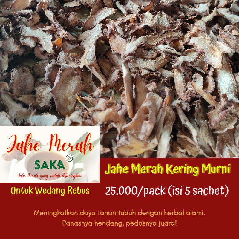 

Jahe Merah SAKA || Rempah Kering untuk Wedang || Jamu Godog Tradisional || Jamu Rebus || Imunitas Tubuh