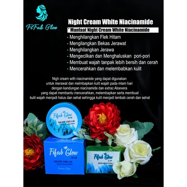 Salep Flek Fifab Glow by RF( Night cream with Niacinamide)