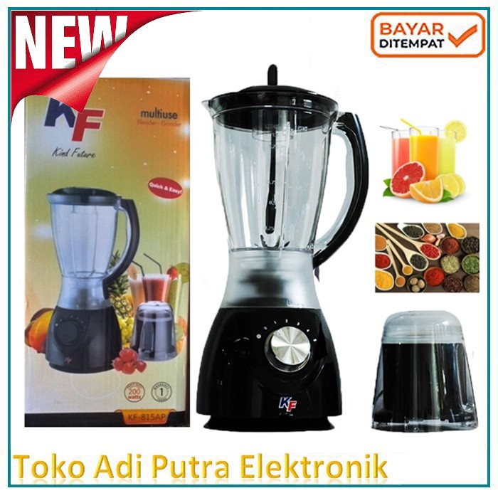 Blender Plastik KF-815 Anti Pecah Kapasitas 1,5 Liter Di Lengkapi 5 kecepatan/sped