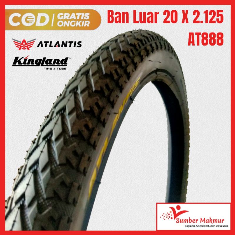 Ban Luar Sepeda Sepedah Anak BMX MINI CTB Lipat 20 x 1.75 20 x 2.125 Atlantis Kingland 20&quot; AT888 20 X 1.95 20 X 2.30