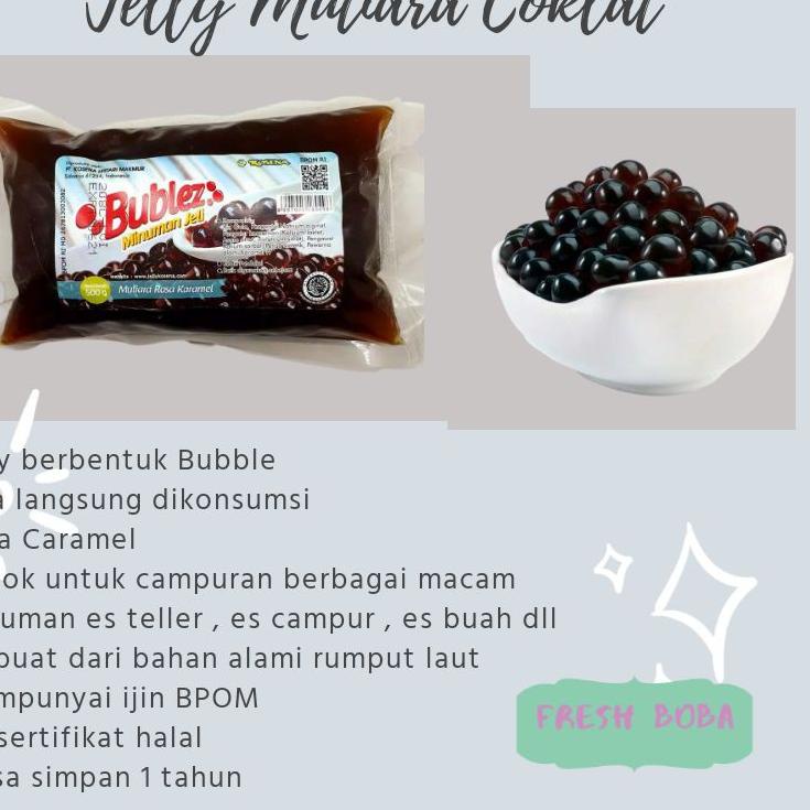 

❤[PROMO ⚡ALE!!!]❤ Minuman bublez jelly mutiara coklat rasa caramel