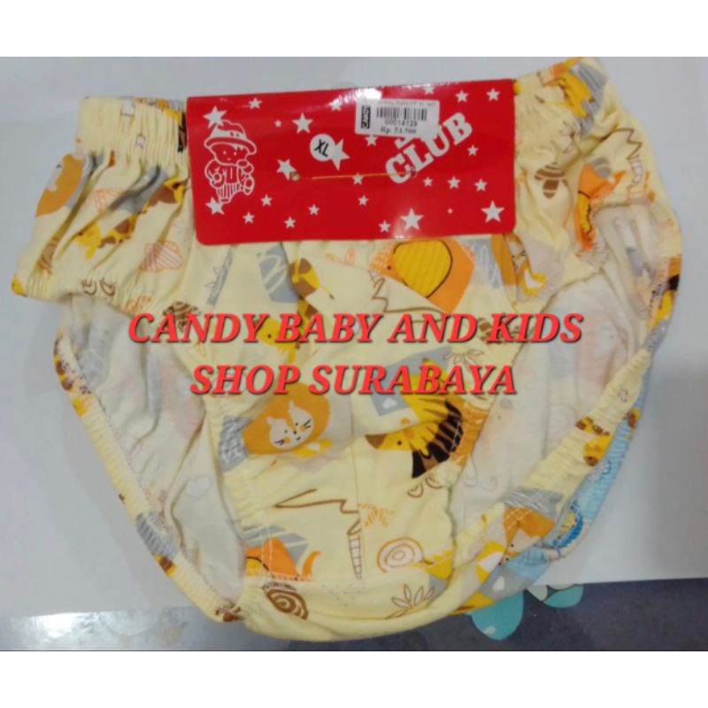 Celana Dalam Anak Ryan Club Putih Warna Print M-4L CD Murah Halus Lembut SNI