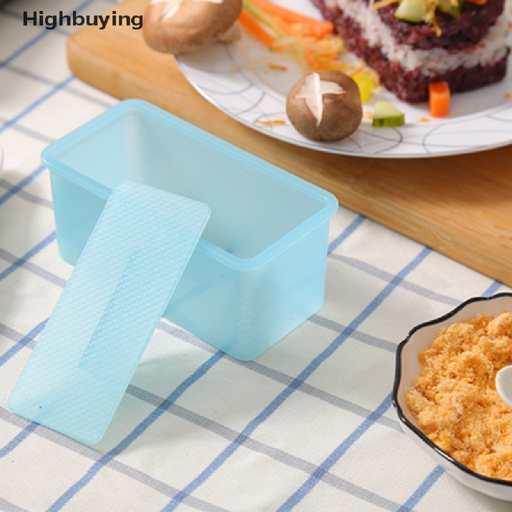 Hbid Persegi Panjang Sushi Rice Ball Cetakan Kotak Gadget Makanan Dapur Menyenangkan DIY Bento Press Membuat Multi-layer Sushi Rice Tool Glory