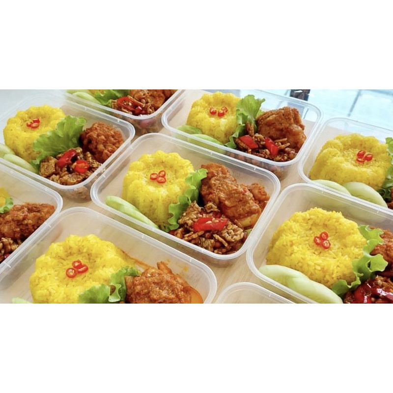 Jual Nasi kuning box thinwall murah Sidoarjo surabaya Shopee Indonesia