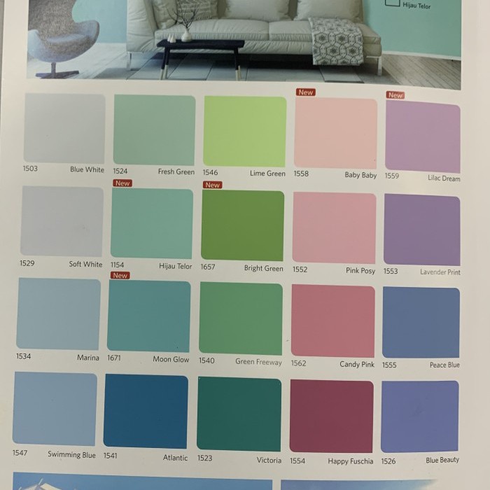 QLUC NIPPON - 5kg - Cat Tembok Interior//Cat tembok GALON warna merk QLUC NIPPON PAINT 4,5 Kg