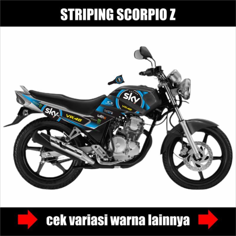 Striping Scorpio Z 2008 / Sticker Scorpio Z 2008 / Sticker List Body Motor Yamaha Scorpio Z 2008 Mot
