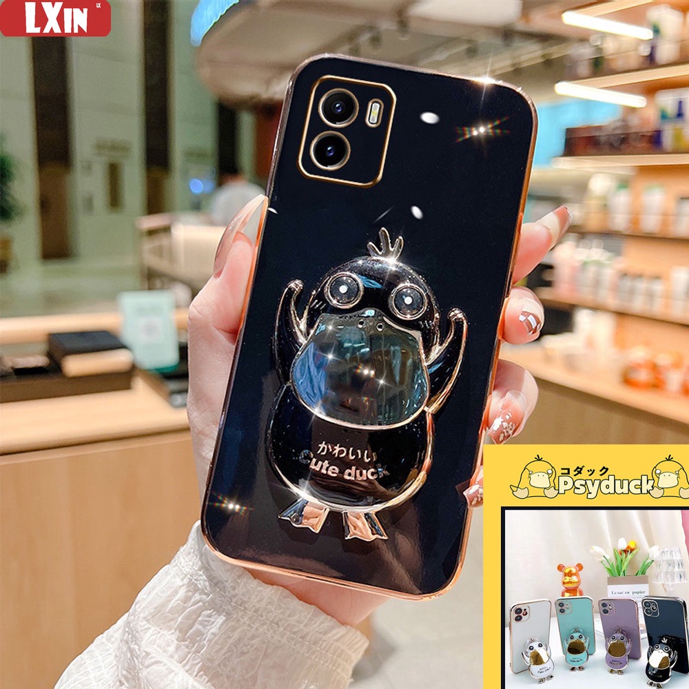 Soft Case Karet Motif Psyduck Untuk Vivo Y16 Y35 Y22 Y15s Y01 Y21A Y33T Y33S Y12S Y20s Y15I Y11 Y12 Y19 Y17 Y15 S1 Y95
