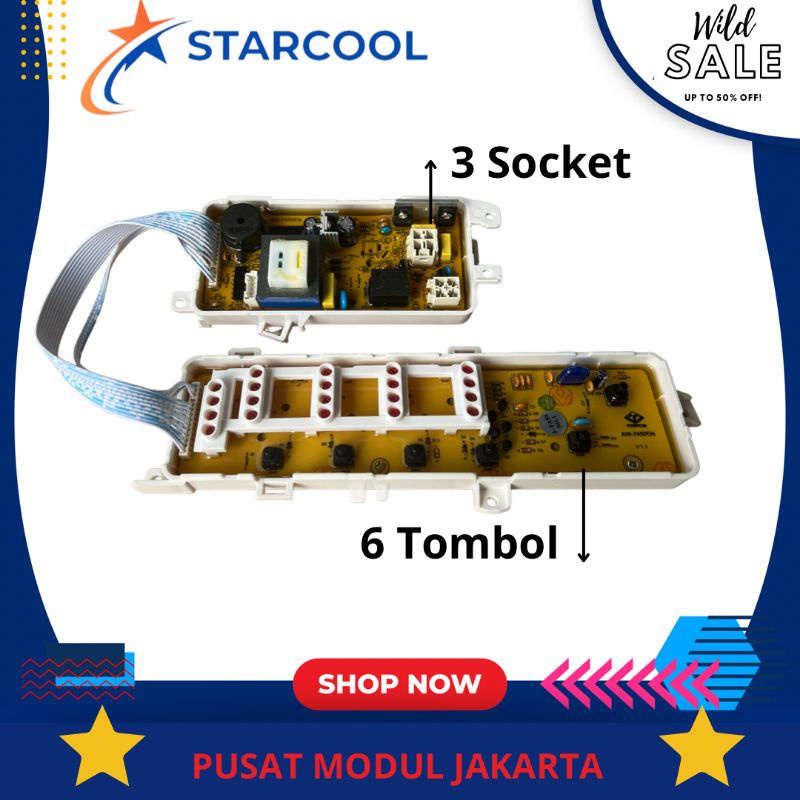 TOSHIBA AW-7300E modul pcb mesin cuci Top Loading