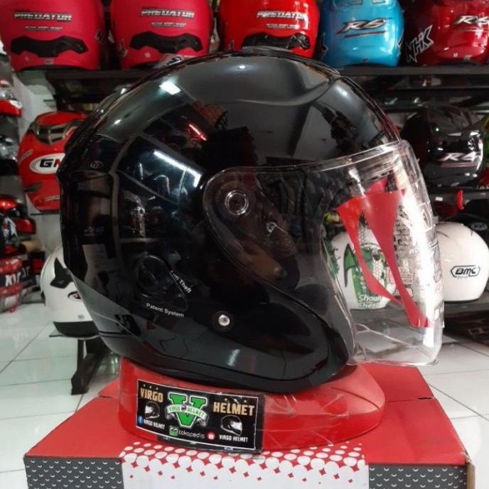 KYT KYOTO SOLID BLACK GLOSSY ORIGINAL KYT