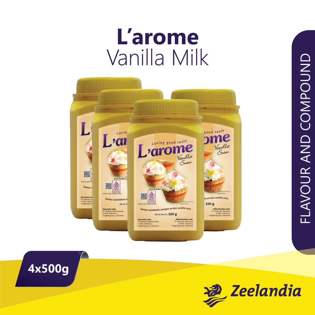 

Zeelandia L'Arome Vanilla Milk Powder 4x500 Gr