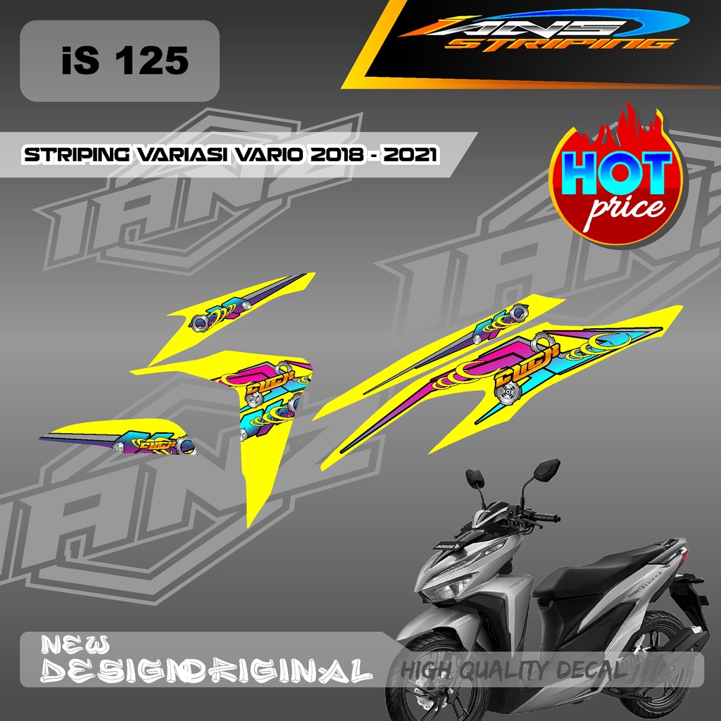 NEW DECAL STIKER STRIPING VARIO Led Vario 150 MOTIF GRAFIK RACING BAHAN HOLOGRAM / NON HOLOGRAM IS125