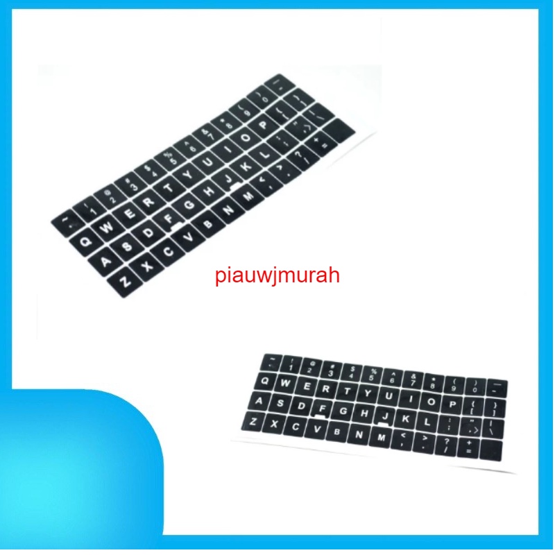 NEW Sticker keyboard English QWERTY angka komputer laptop pc tempel huruf