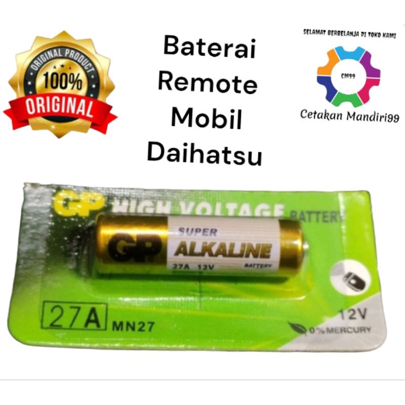 Baterai Remote Mobil Daihatsu Alya Original Bawaan Pabrik