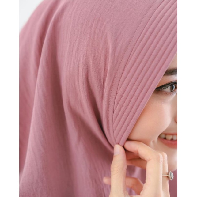 Hijab Khimar Bergo Hamidah Pet Crinkle Airflow Premium (XL) | Jilbab Instan Cringkle Airflow (XL) | Kerudung Cringkle Airflow(XL)