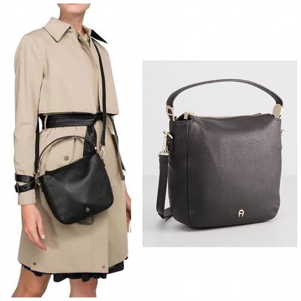 Tas Aigner Roma Crossbody Black New Original