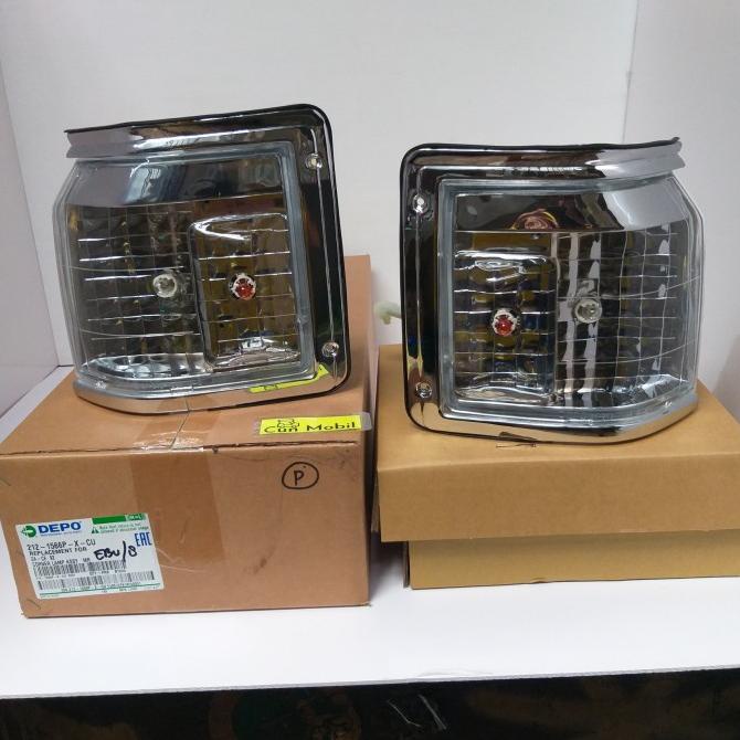 Lampu sen Kijang Grand Kristal bening DEPO harga per set
