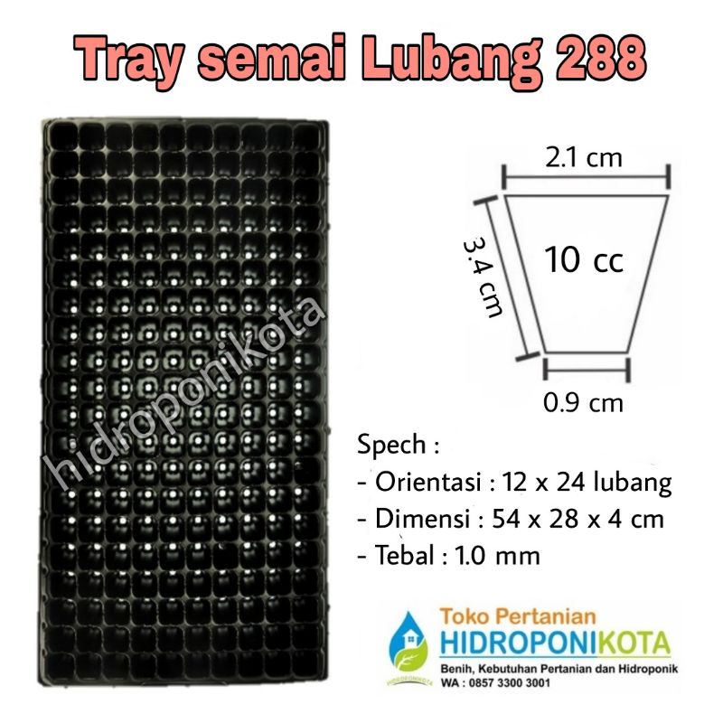 FREE Packing Kardus - Tray Semai Lubang 50, 72, 105, 128,  162, 200, 288 - Tebal 1 mm