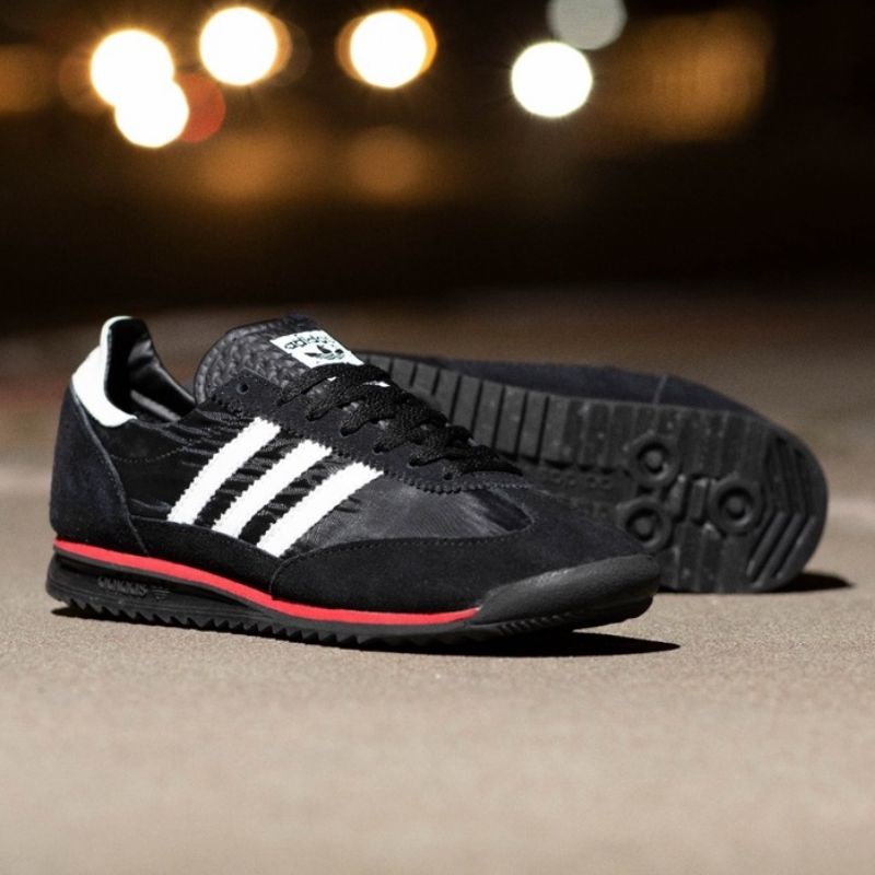 Adidas SL 72 Black White Red Original OEM Sneakers Pria
