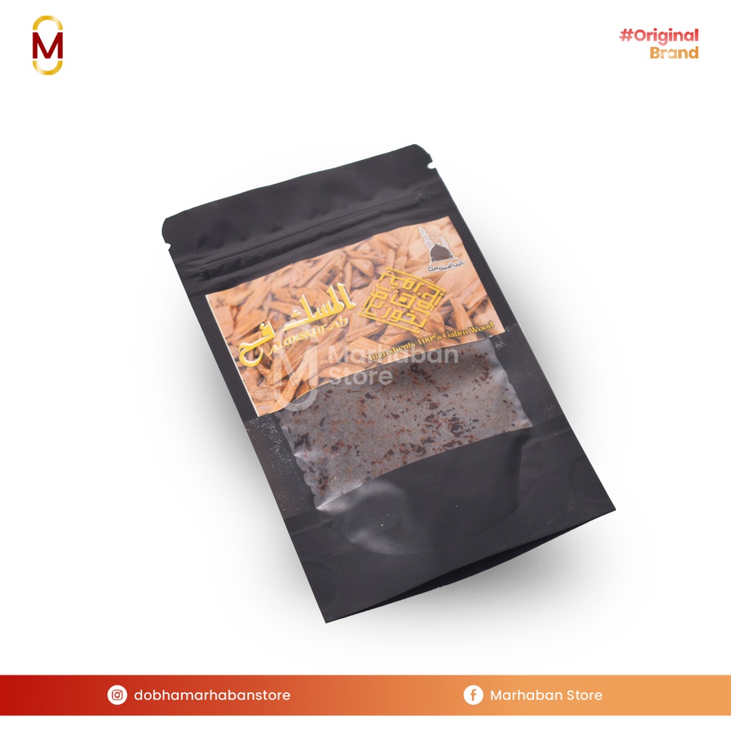 Bukhur Al Miskufah Bakhoor Oud Qiswah isi 30 gram Kemasan Pouch Original