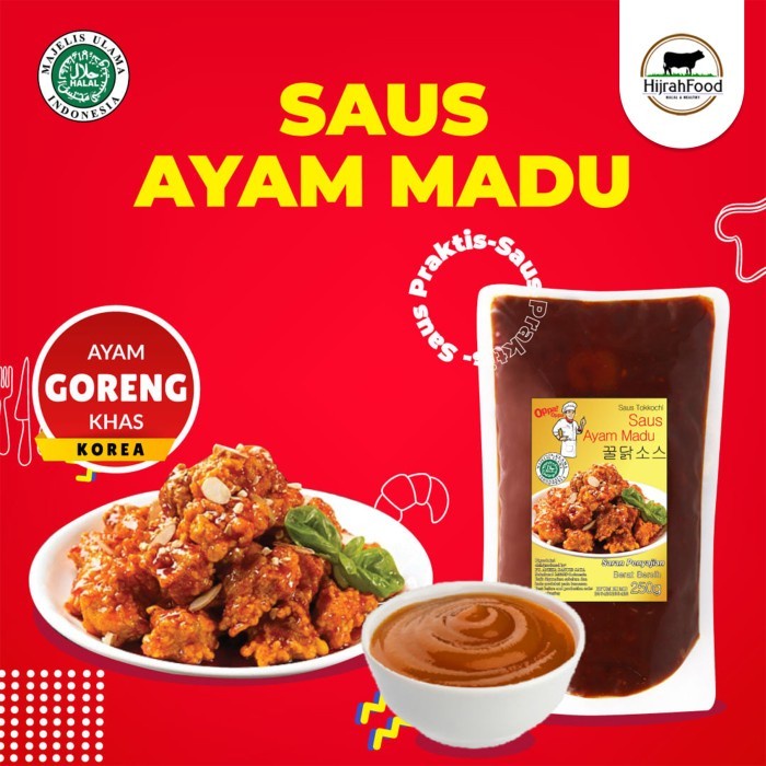 

Saus Ayam Madu Tokkochi Khas Korea | Honey Chicken Sauce (250 g)