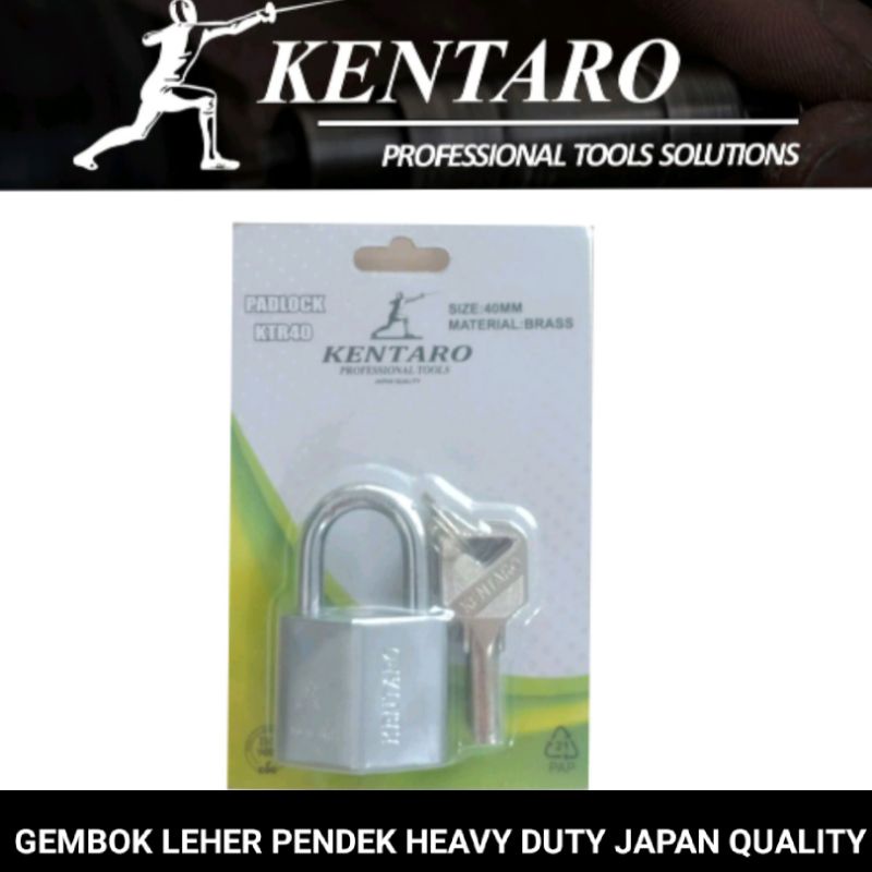 GEMBOK HEAVY DUTY 40MM L/PENDEK  (ANTI MALING ) KENTARO JAPAN QUALITY