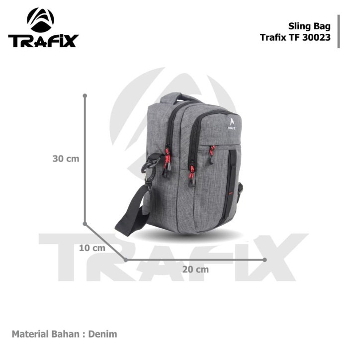 [KLIKTAS] Tas selempang pria besar TRAFIX - TF 30023 - Sling Bag simple