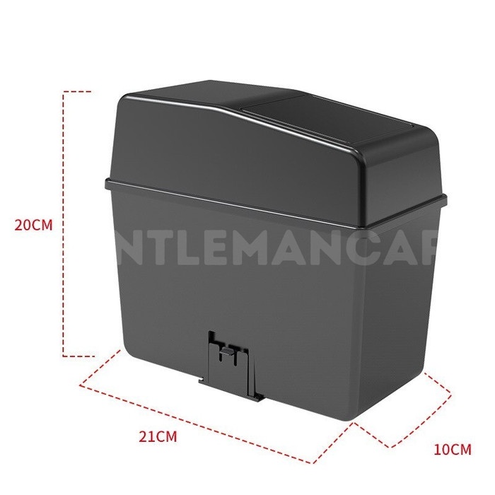 Tempat Tong Sampah Mobil Model Klip Karpet Car Push Trash Bin Premium