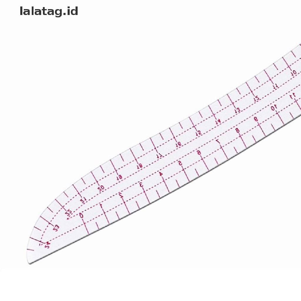 [lalatag] Penggaris Jahitan French Curve Bahan Plastik Multi Fungsi Easy Curve Ruler Untuk Knitters [ID]