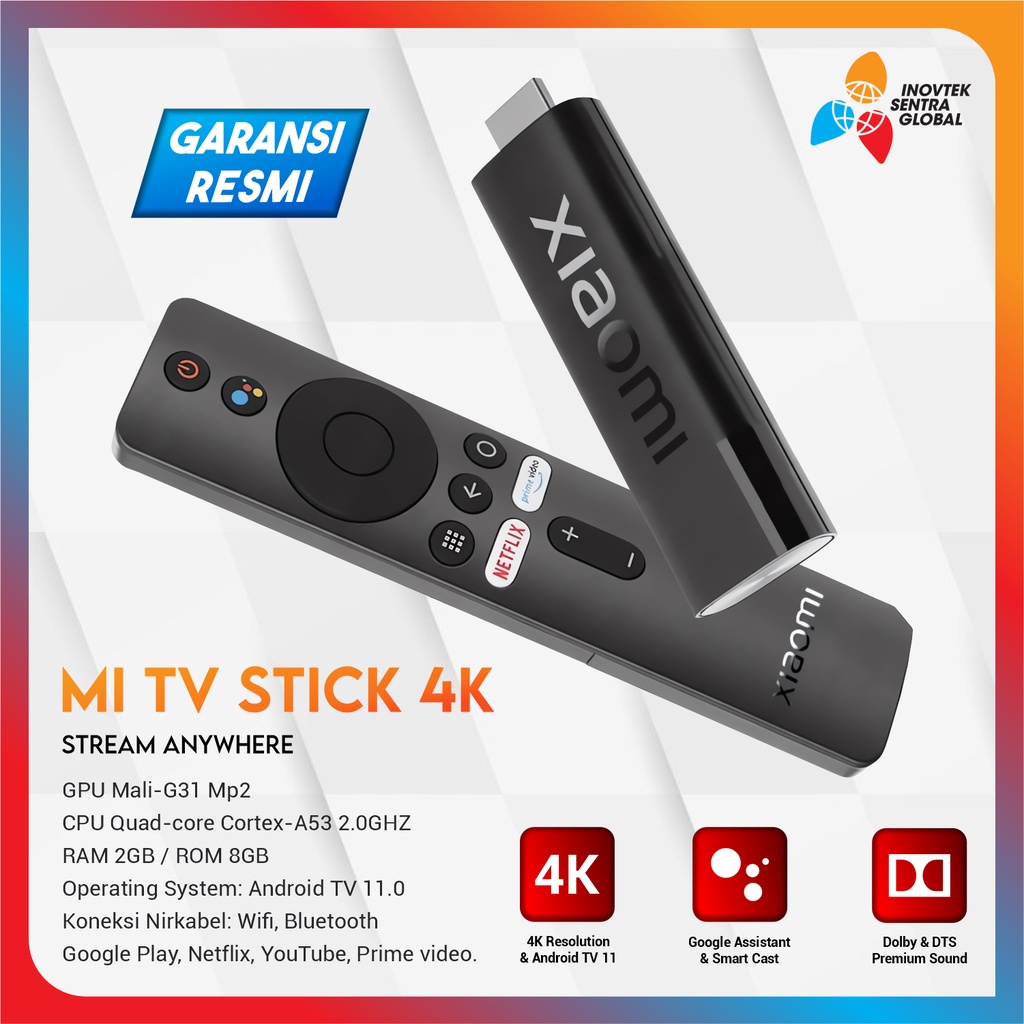 Xiaomi Mi TV Stick Full HD / 4K Android Smart Cast TV - GLOBAL VERSION