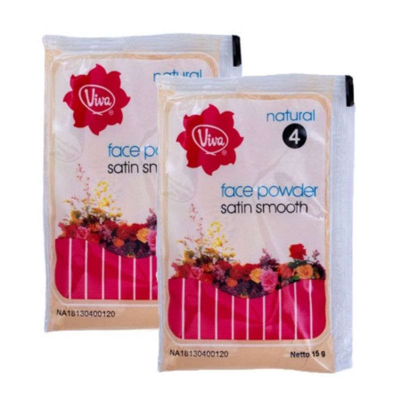 Viva Face Powder Satin Smooth Bedak Zak Reffil Face Powder Viva bedak kantongan sachet no 4