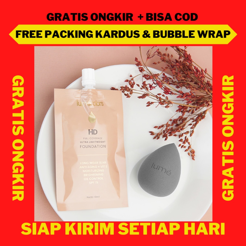 Foundation Lumecolors Sachet, Foundation Lumecolors HD Full Coverage Original, Foundation Lumecolors