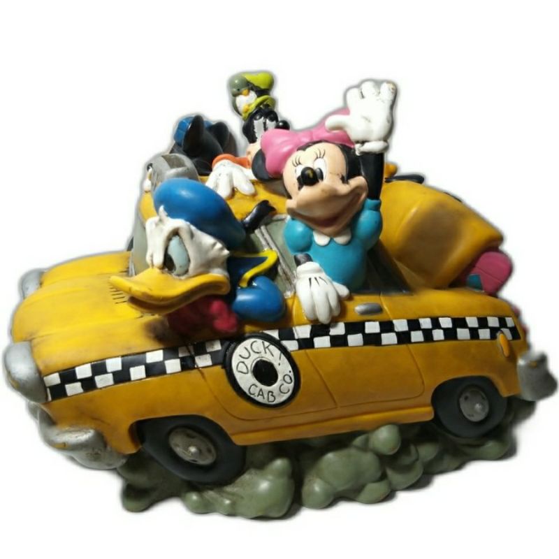 Celengan Big Mobil Taksi Donald Donal Bebek Duck Goofy Gufi Mickey Minnie Mini Miki Tikus Mouse Plut