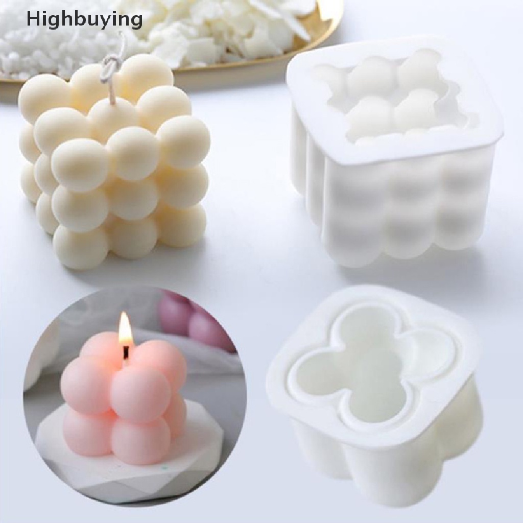 Hbid 1pcs Cetakan Silikon 3D s Cube Soy Mold DIY Mold Glory