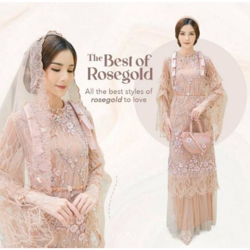 BRIDE MADE Gaun Pesta Lebaran Dress Lamaran Cantik / Dress Ivory studio