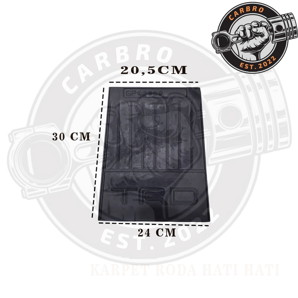 Karpet Karet Lumpur / Mud Guard Roda Belakang Untuk Truck Universal (Karpet Hati-hati)