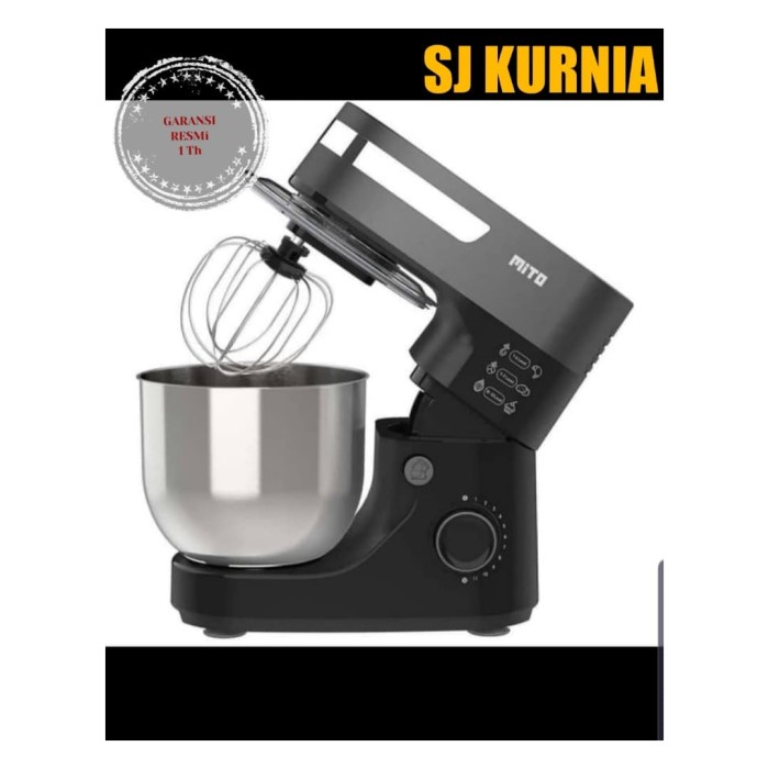 Mixer Mitochiba Stand Mixer Mx-100, Kapasitas 5 Liter, 12 Speed