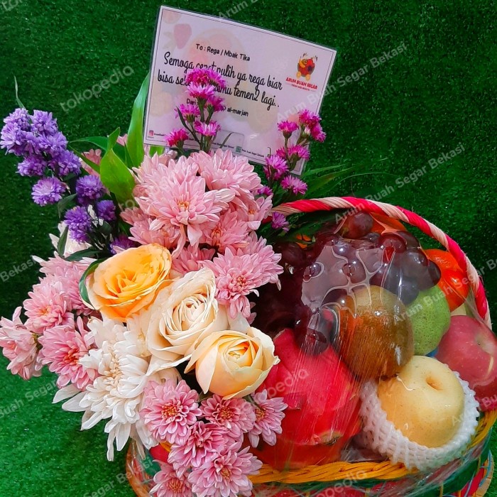 

Parcel Hampers Parsel Buah Bunga Hbd/Annivesary/Gradution/Berduka/Gws