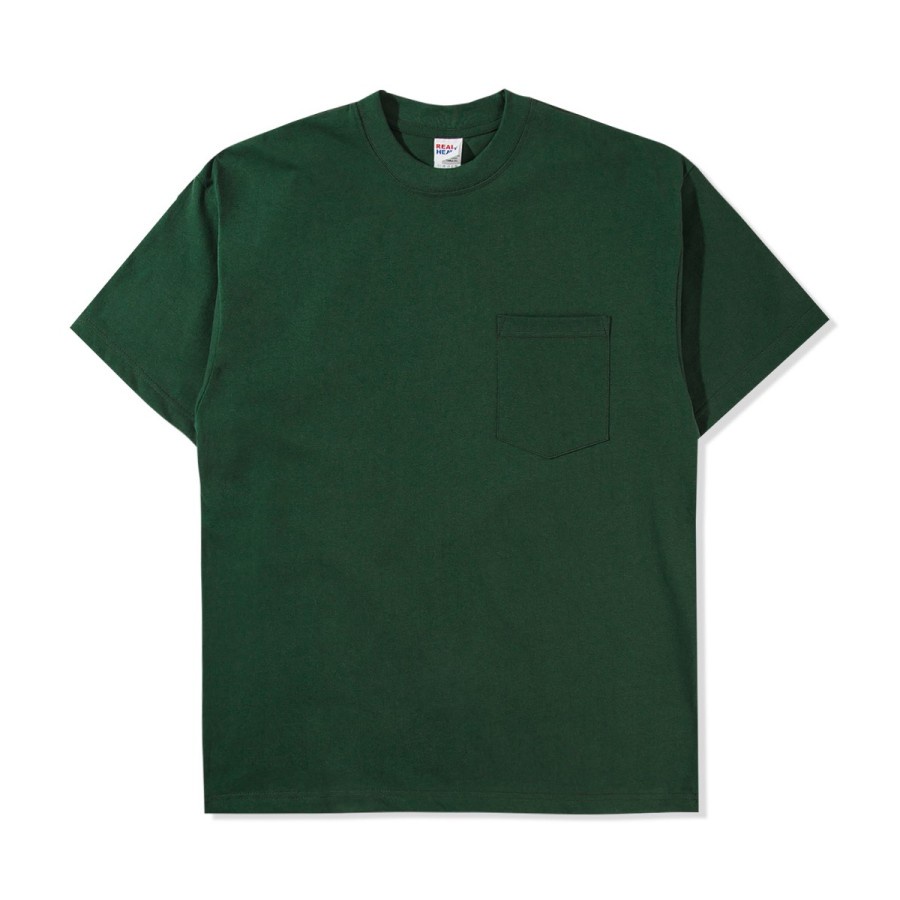 Real Heavy SS Pocket T Shirt 16s Green